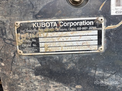 2018 Kubota U17VR1 Minikoparka