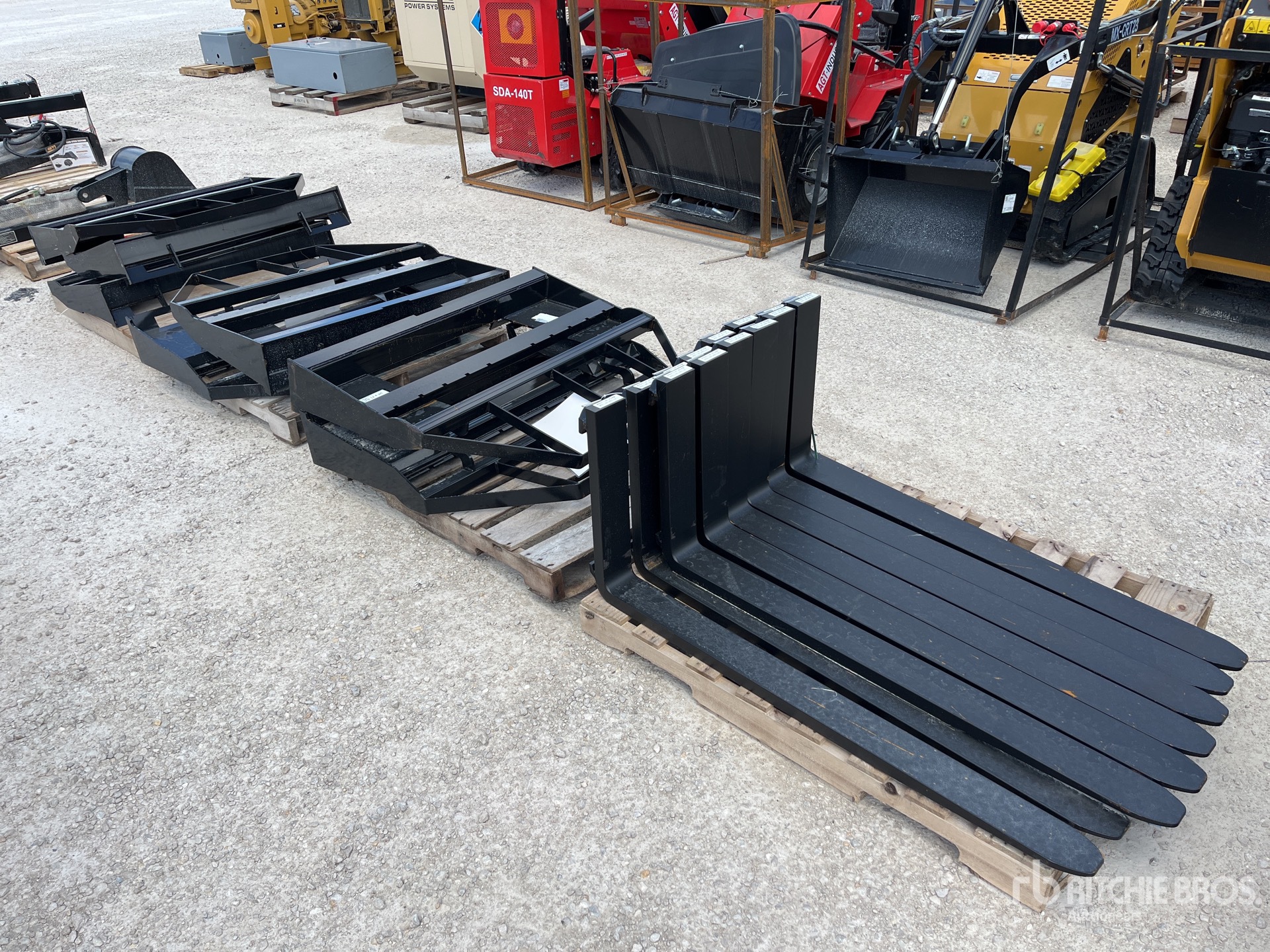 2025 Mower King SA Qty of 8 Skid Steer Forks (Unused)