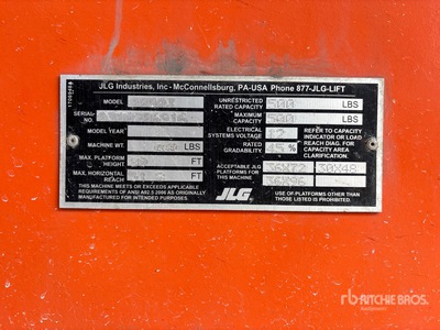 2015 JLG 800AJ Plataforma Elevadora Articulada
