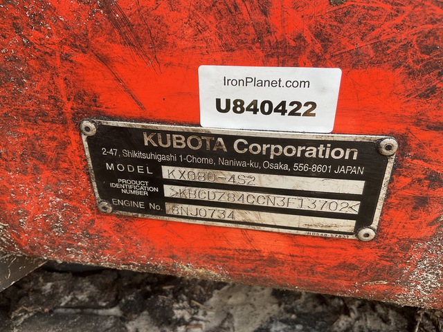 EXCAVADORA 2022 KUBOTA KX0804S2
