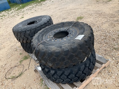 (4) Michelin 365/80R20 XZL Tires w/Wheels