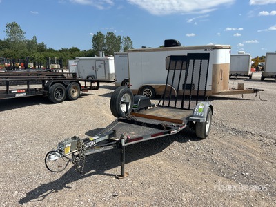 2018 Pratt CP0407 7 ft S/A Remolque Portamaquinaria
