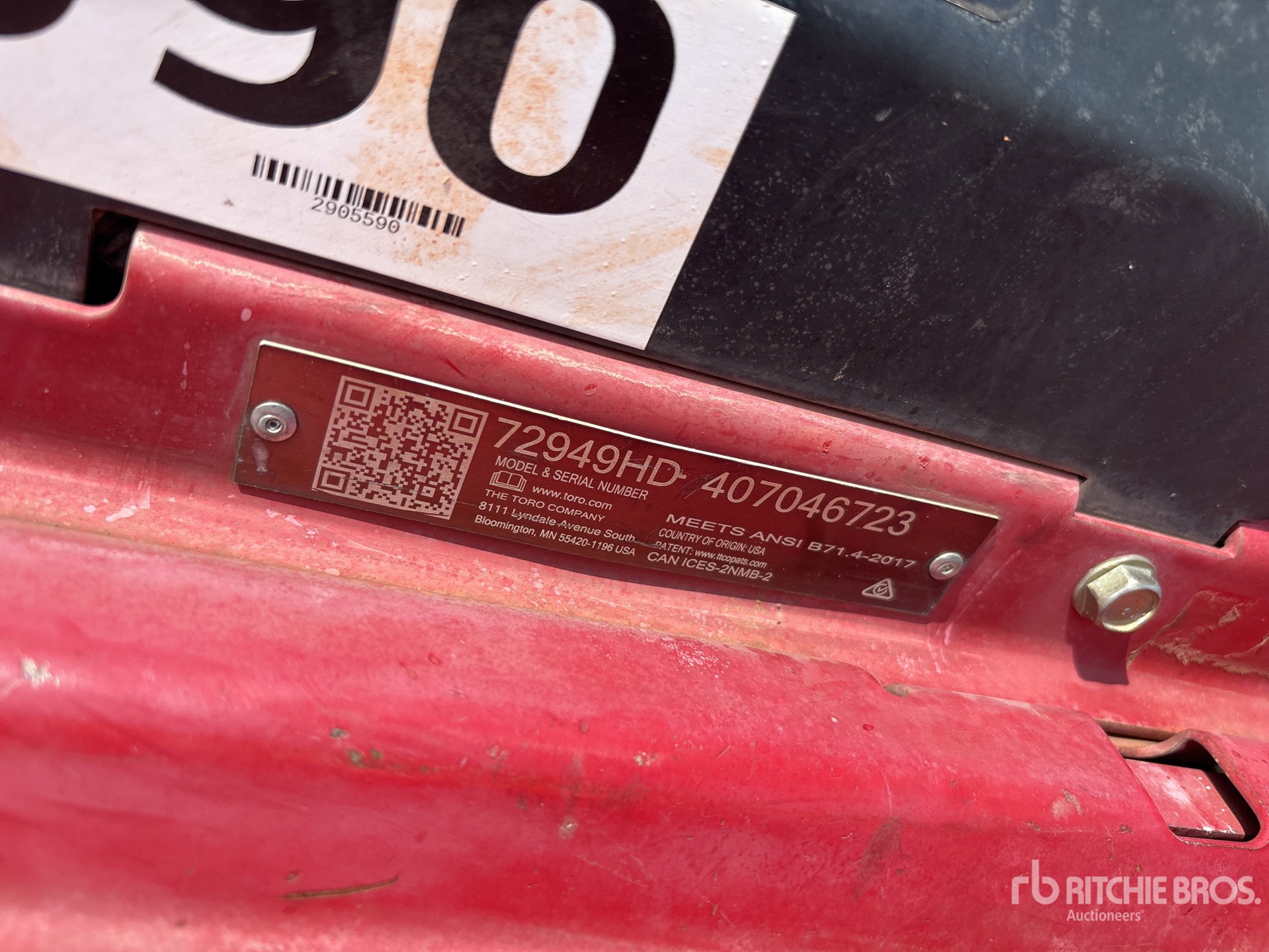2020 Toro 72949HD Lawn Mower
