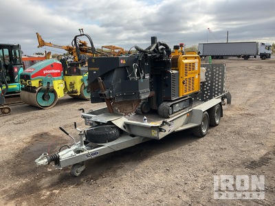 2021 Garbin Fiber 450E Tracked Scavatrincea w/2022 Ifor Williams 2H5 GH126BT Trailer