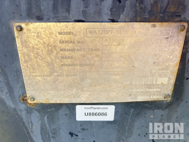 CARGADOR FRONTAL 2006 KOMATSU WA320PT5L
