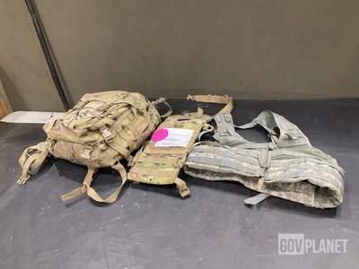 (56) Hydration Systems, (39) Load Carriers, (12) Assault Packs & Assorted Items