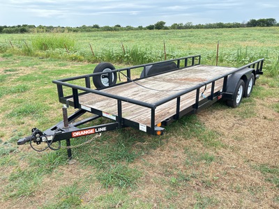 Orange Line TU70-20BK4AR2B 20 ft T/A Utility Trailer