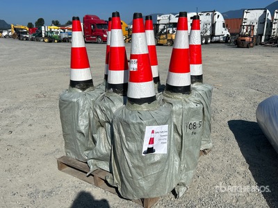 Quantity of (160) 15 in X 27 in Fluorescent Safety Traffic Cones (Unused)