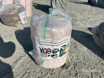 328 Ft Of 5/8 in Diameter High Strength Polyester Arborist Outdoor Rope Rigging Hoisting Line Varios otros (Unused)