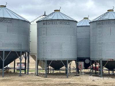 Westeel Rosco +/- 2200 bu 5 Ring Hopper Grain Bin