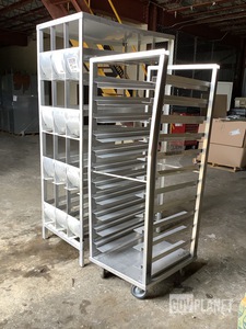 (1) Piper Products Pan Rack & (1) Servolift Eastern CSR-FF-156 Can Storage Rack