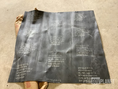 (60) Buckeye Rubber MIL-PRF-1149E TY 1 CL 2 Solid Rubber Sheets
