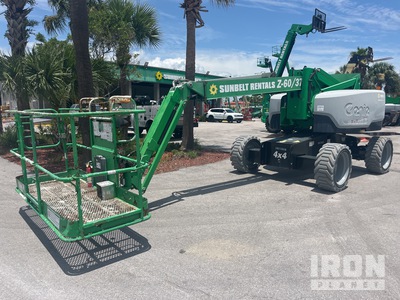 2017 Genie Z60/37FE 4WD Hybrid Articulating Boom Lift