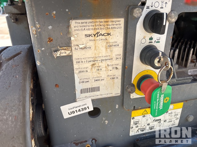 ELEVADOR TIJERA 2015 SKYJACK SJIII3219