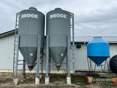Brock +/- 5 ton 3 Ring Hopper QTY of 2 Grain Bin