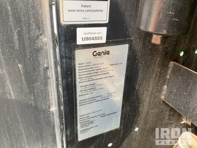 ELEVADOR TIJERA 2016 GENIE GS4390