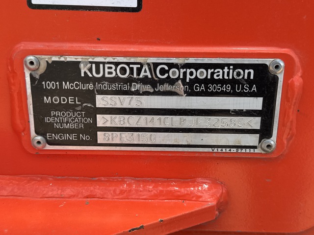MINI CARGADOR SOBRE RUEDAS 2023 KUBOTA SSV75HC