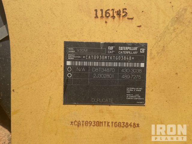 CARGADOR FRONTAL 2018 CATERPILLAR 930M