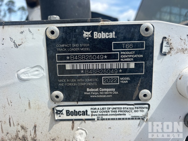 MINI CARGADOR SOBRE ORUGAS 2022 BOBCAT T66
