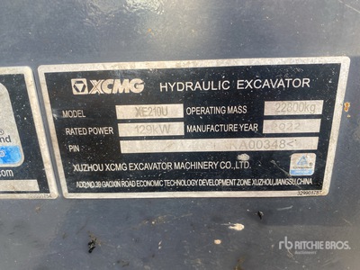 2022 XCMG XE210U Tracked Excavator