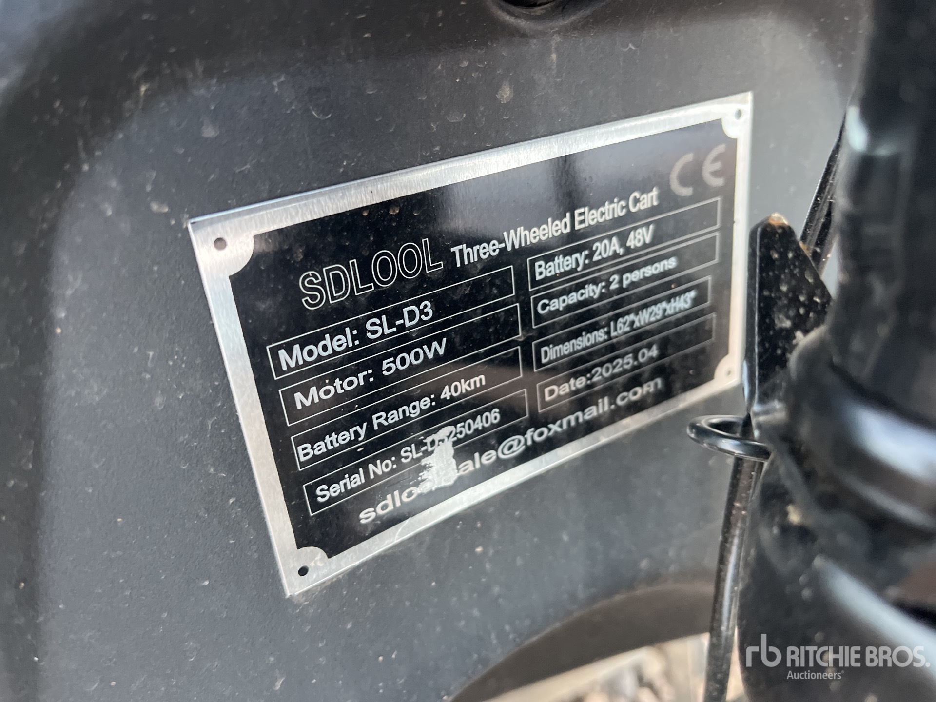 2025 SDLOOL SL-D3 Electric Three-Wheeled Scooter (Unused)