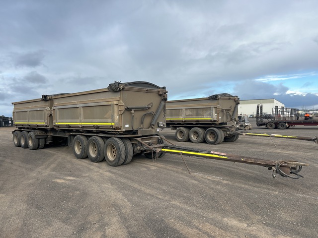 2018 Hercules 10.2 m 6/Axle Dog Side Dump Trailer