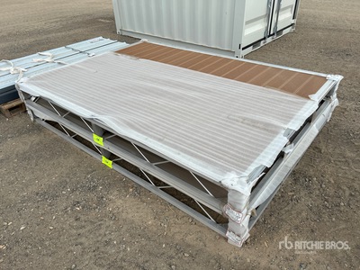 Quantity of (2) 2024 BYT BDF6 6 ft x 8 ft Aluminum Boat Dock Section Kit (Unused)