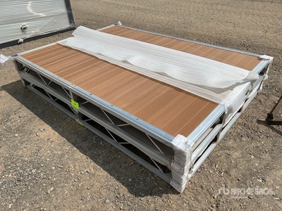 Quantity of (2) 2024 BYT BDF6 6 ft x 8 ft Aluminum Boat Dock Section Kit (Unused)