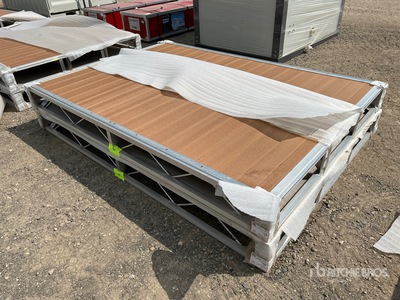 Quantity of (2) 2024 BYT BDF6 6 ft x 8 ft Aluminum Boat Dock Section Kit (Unused)