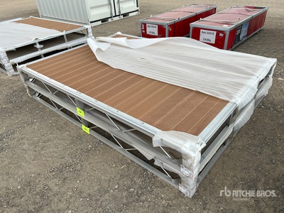 Quantity of (2) 2024 BYT BDF6 6 ft x 8 ft Aluminum Boat Dock Section Kit (Unused)