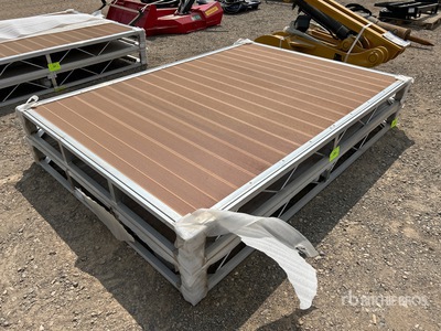 Quantity of (2) 2024 BYT BDF6 6 ft x 8 ft Aluminum Boat Dock Section Kit (Unused)