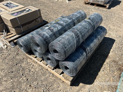 Quantity of (6) 2024 BYT FFC762 330 ft x 4 ft Zaun (Unused)