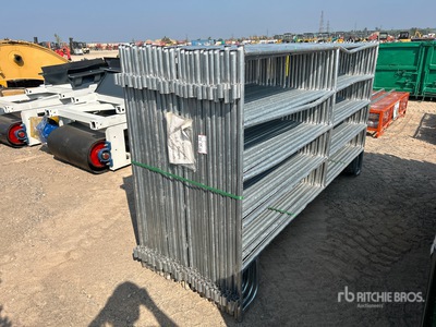 Quantity of (26) 2025 BYT GPNL96 9 ft 6 in x 5 ft Galvanized Livestock Panel (Unused)