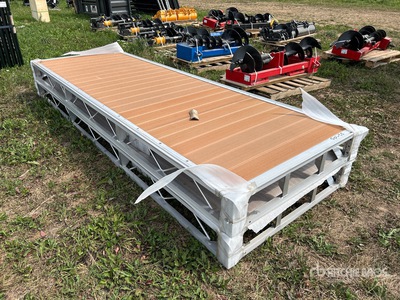 Quantity of (2) 2024 BYT BDF412 4 ft x 12 ft Aluminum Boat Dock Section Kit (Unused)
