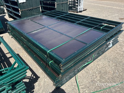 Quantity of (3) 2024 BYT HRS627 9 ft 5 in x 7 ft Horse Stall Kit (Unused)