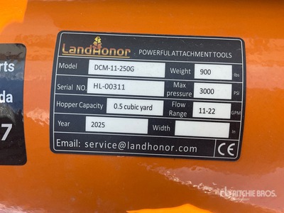 Landhonor Double Discharge Mélangeur de béton pour chargeuse à différentiel (Unused)