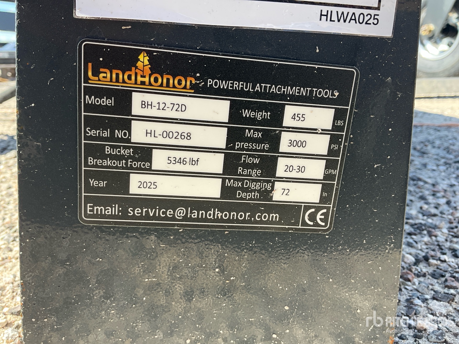 Landhonor Big Arm Skid Steer Backhoe (Unused)