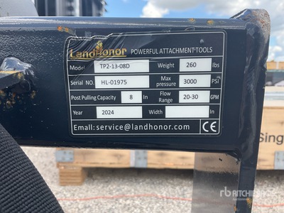 Landhonor Skid Steer Post Puller (Unused)