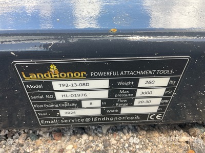 Landhonor Skid Steer Post Puller (Unused)