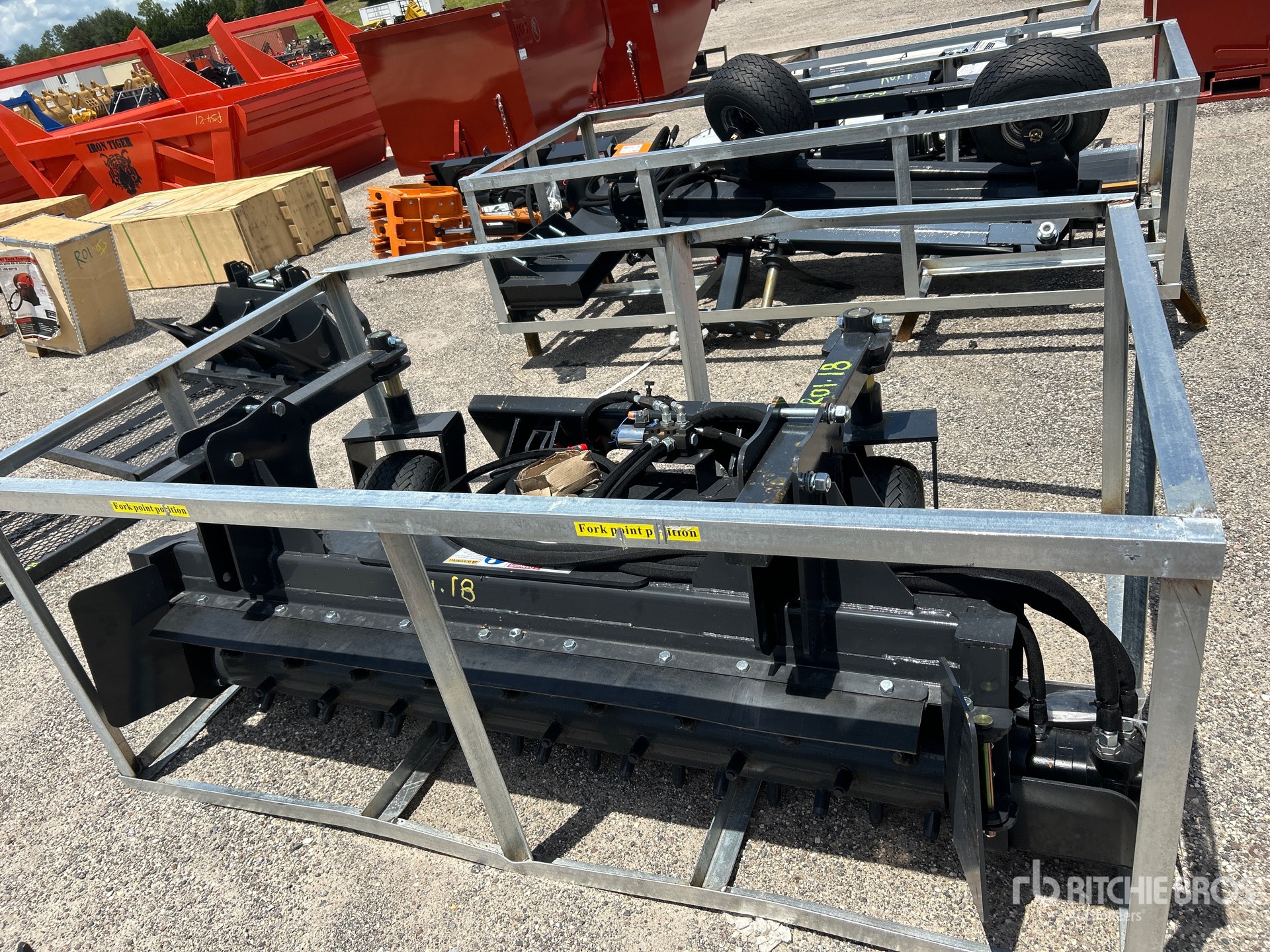 Landhonor 72 in Skid Steer Power Rake (Unused)