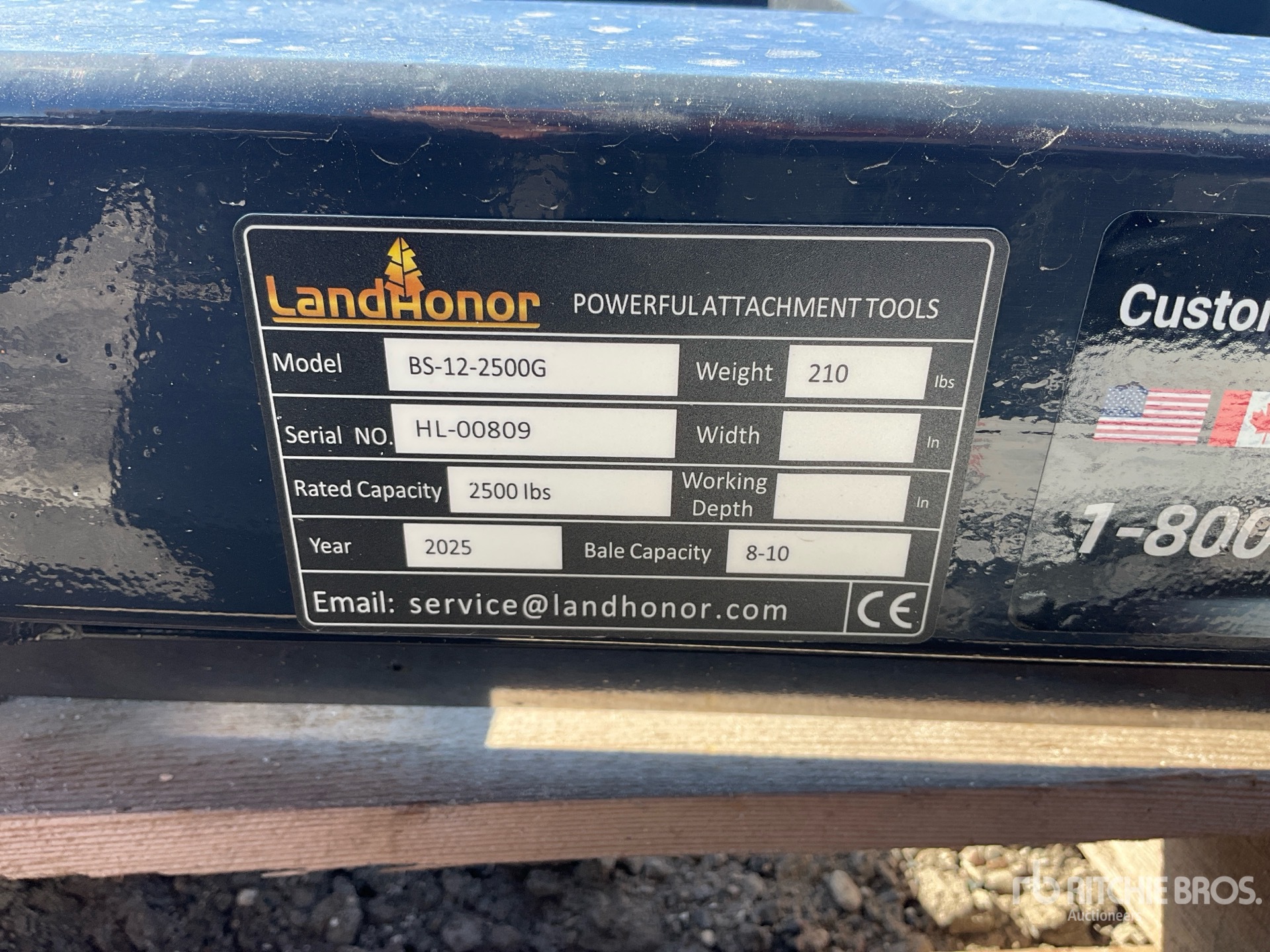 Landhonor Skid Steer Bale Spear (Unused)