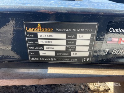 Landhonor Skid Steer Bale Spear (Unused)