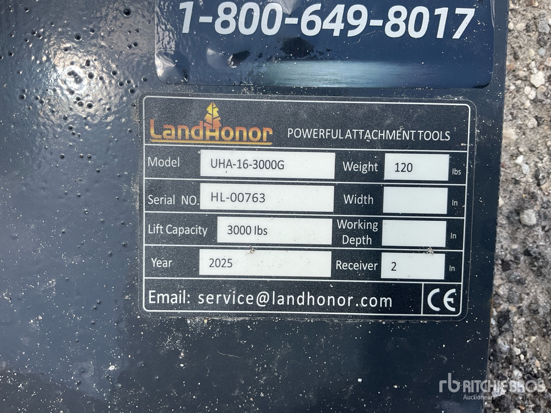 Landhonor 2 in Skid Steer Hitch Receiver (Unused)