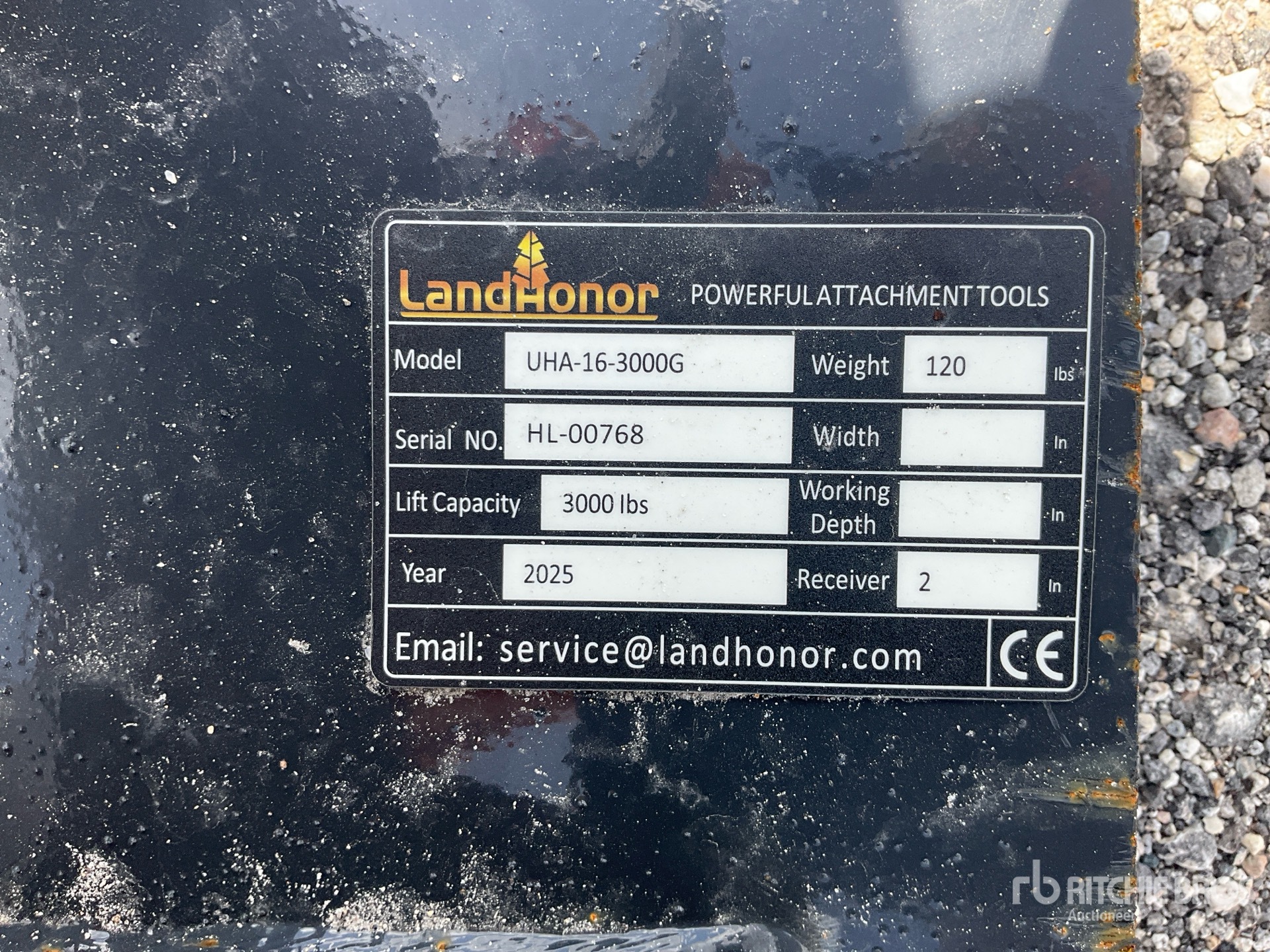 Landhonor 2 in Skid Steer Hitch Receiver (Unused)