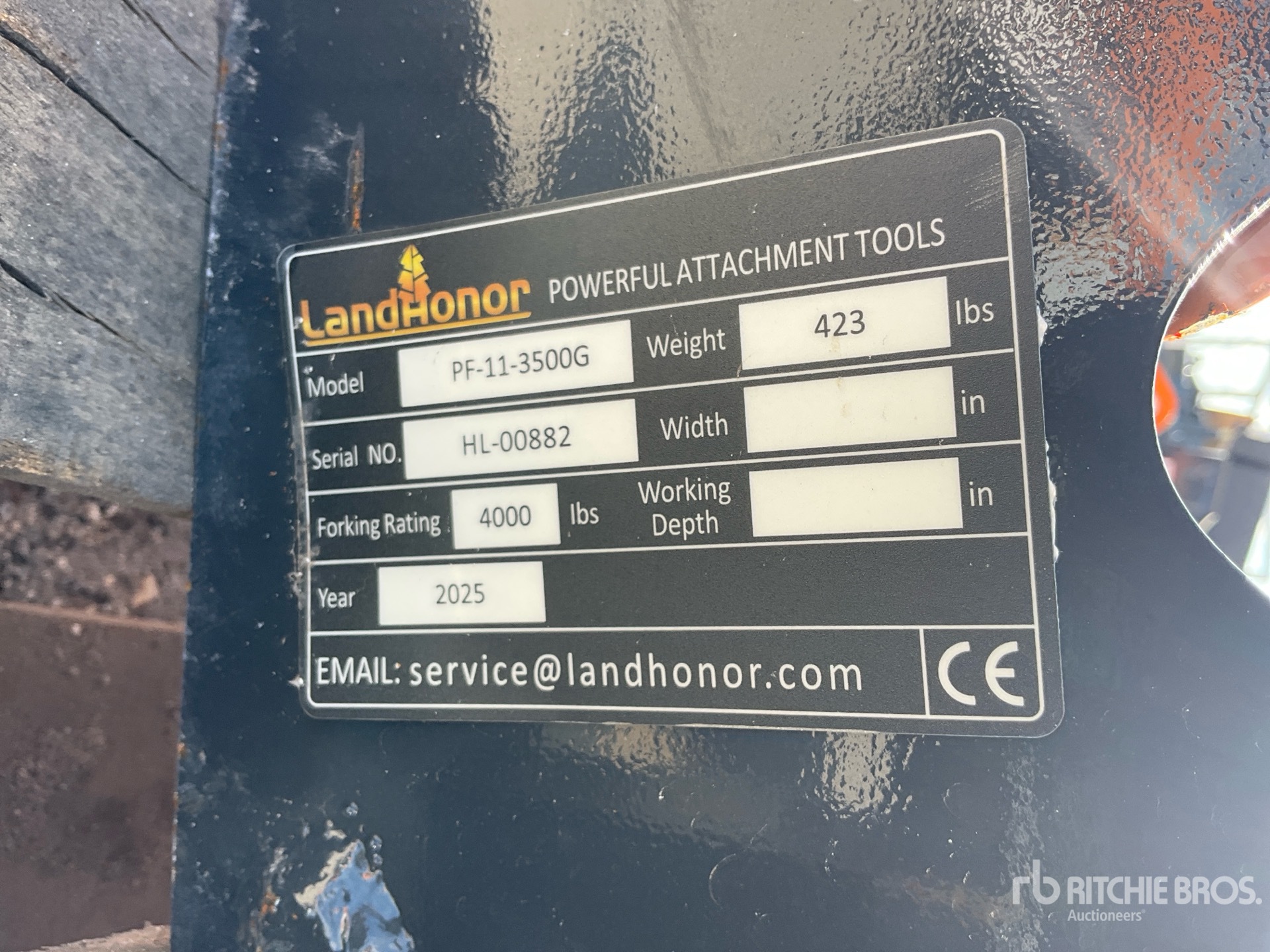 Landhonor Skid Steer Forks (Unused)