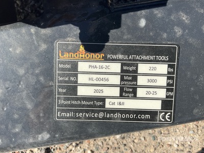 Landhonor Skid Steer 3-Point Adapter (Unused)