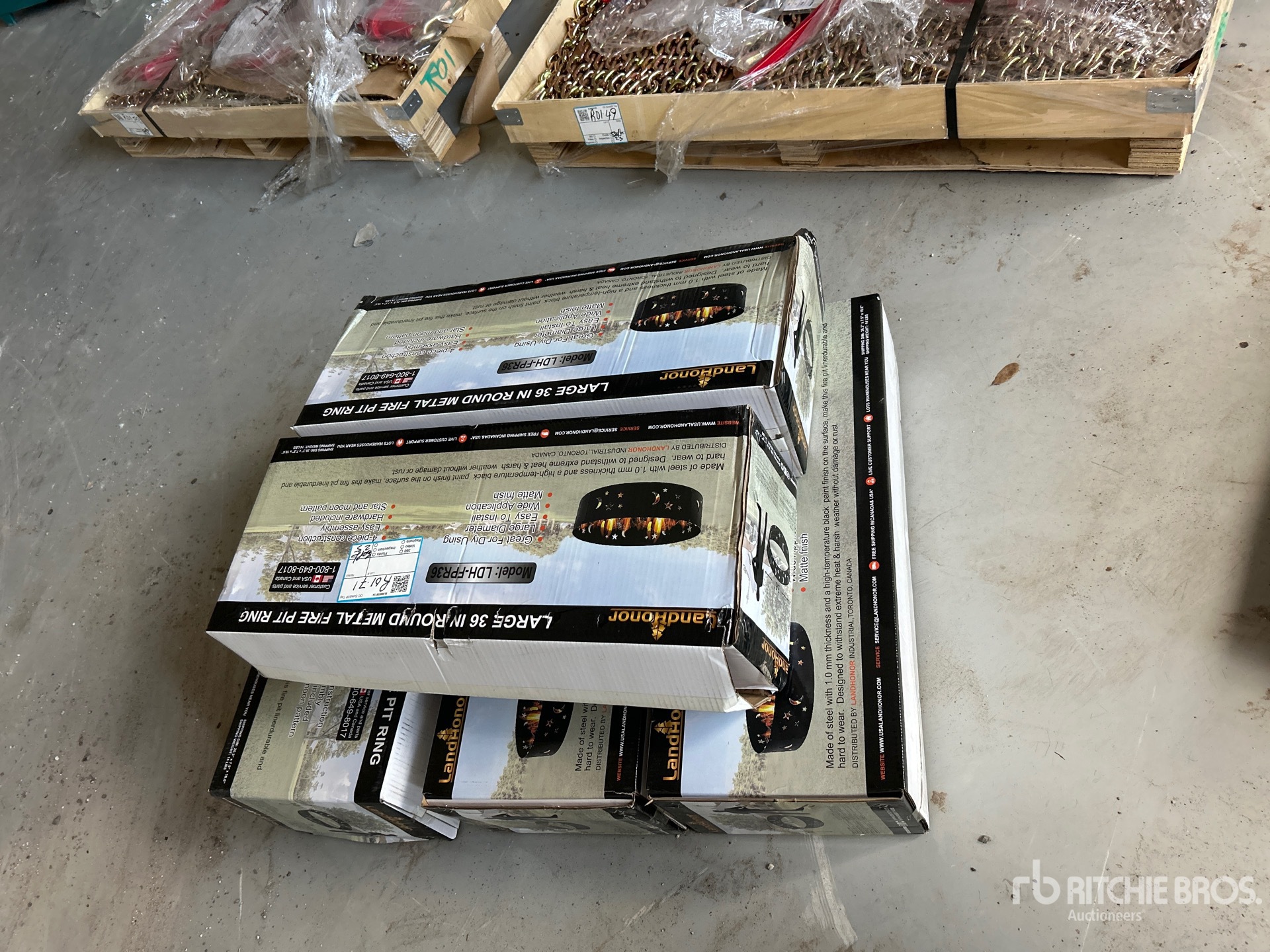 Quantity of (5) Landhonor Round Fire Pit Ring (Unused)