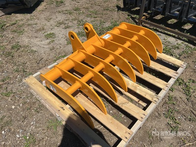 2025 GIYI 44 in Rastrello per escavatore - Fits Cat 305 (Unused)