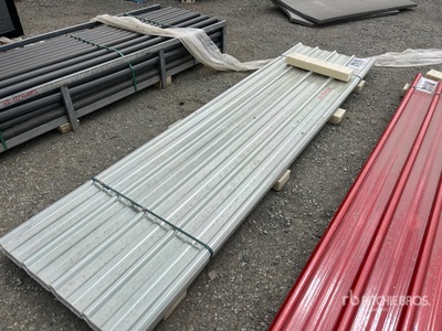 Quantity of (30) Clear Corrugated Polycarbonate Roof Panel 12 ft x 3 ft (Unused)