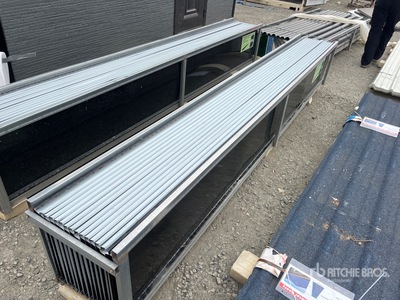 Quantity of (30) 12 ft x 17.7 ft Black Metal Roof Panel (Unused)